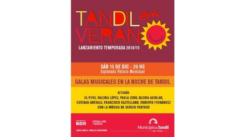 El sábado 15 se lanza la temporada de "Tandil en Verano"